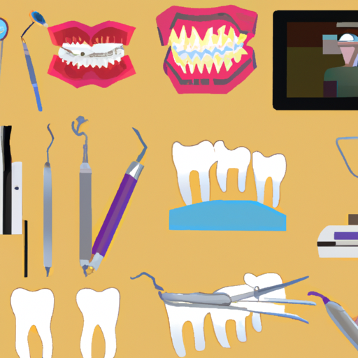 תמונה המציגה רופא שיניים המסביר למטופל שיטות היגיינת הפה