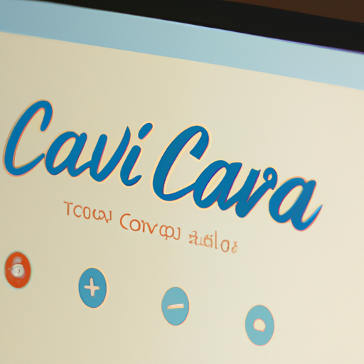 צילום מסך של הממשק הידידותי למשתמש של Canva.