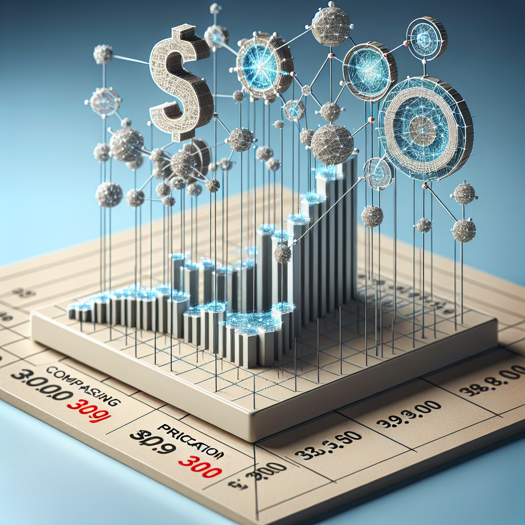 הצעה לרשת מחירים עם גרף השוואה